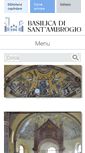 Mobile Screenshot of basilicasantambrogio.it