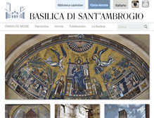 Tablet Screenshot of basilicasantambrogio.it